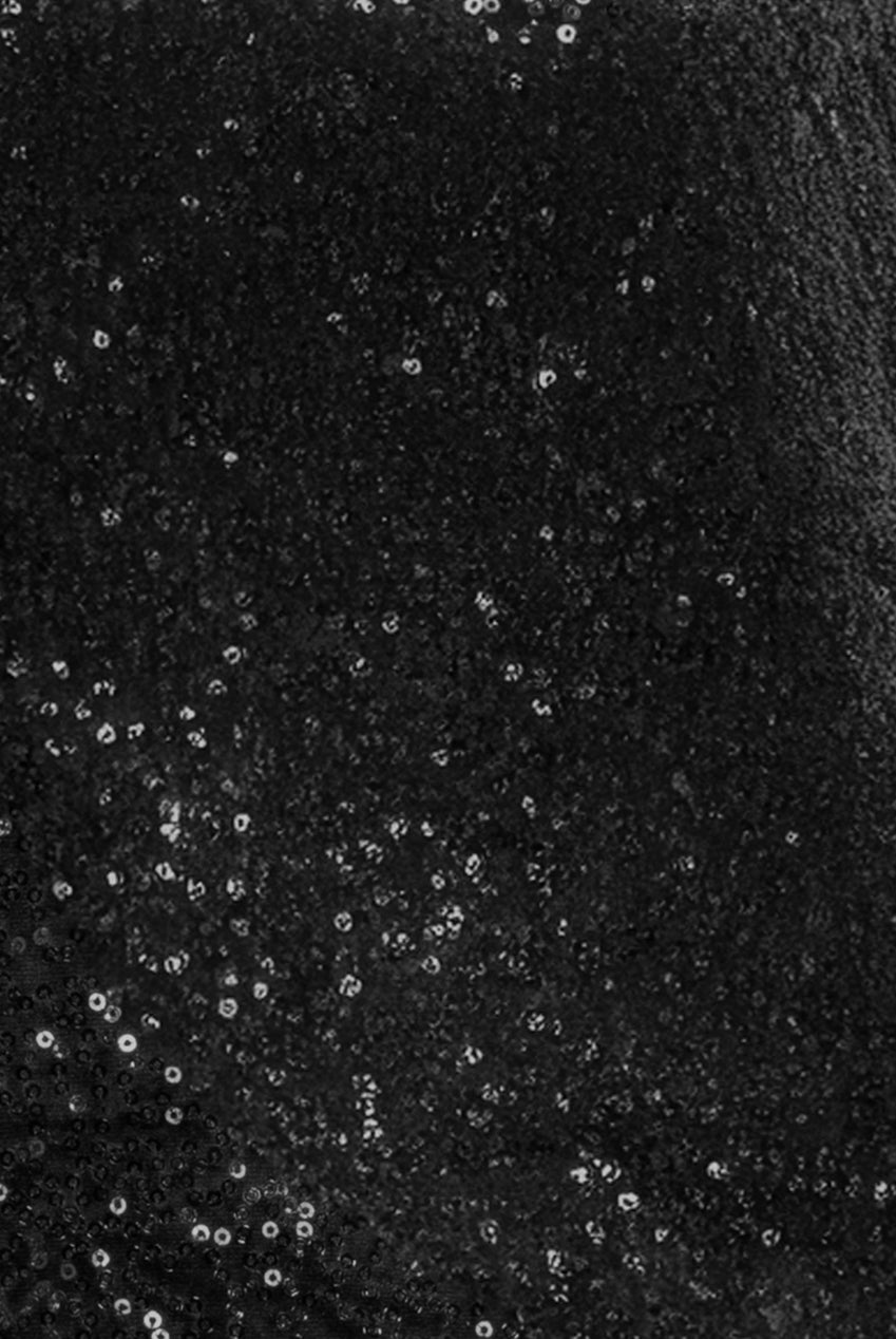 Sequin Velvet Jumper - Black T199