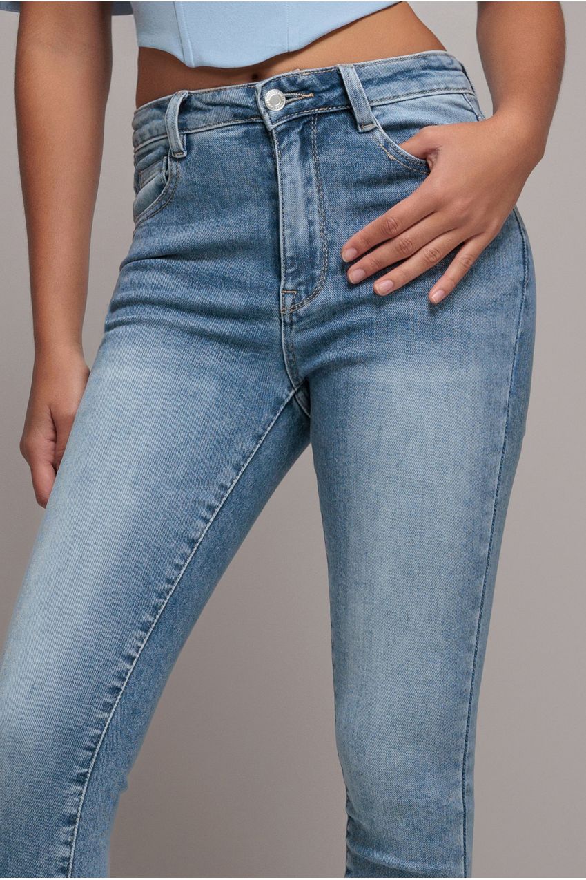 Skinny Fit Stretch Denim Jeans - Blue TR392