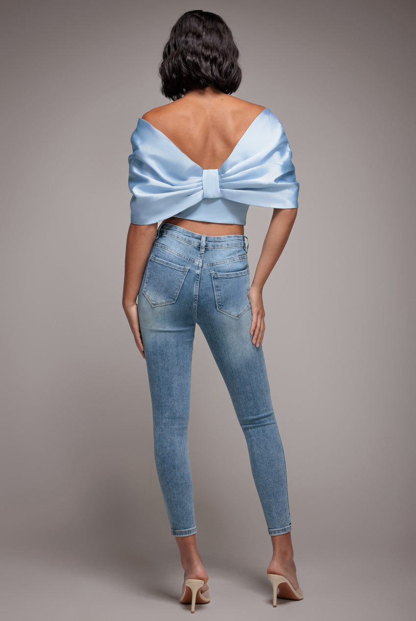 Skinny Fit Stretch Denim Jeans - Blue TR392