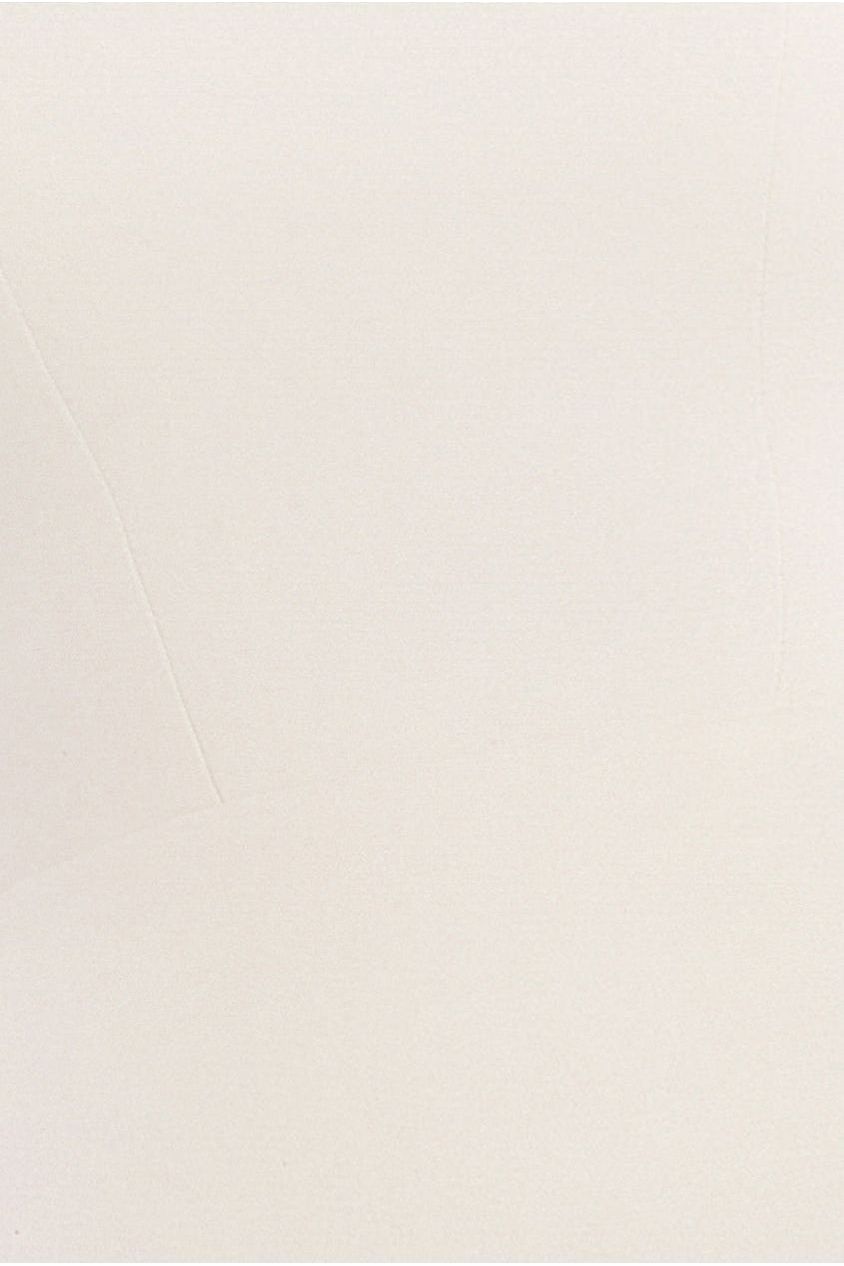 Scuba Boobtube Peplum Corset With Tulle Gathered Midaxi Skirt - Cream & Black LOOK03