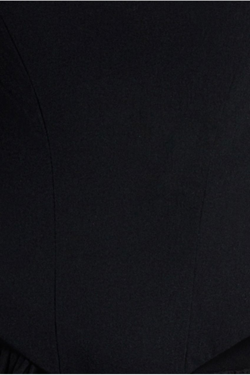 Bardot Corset Top - Black T242