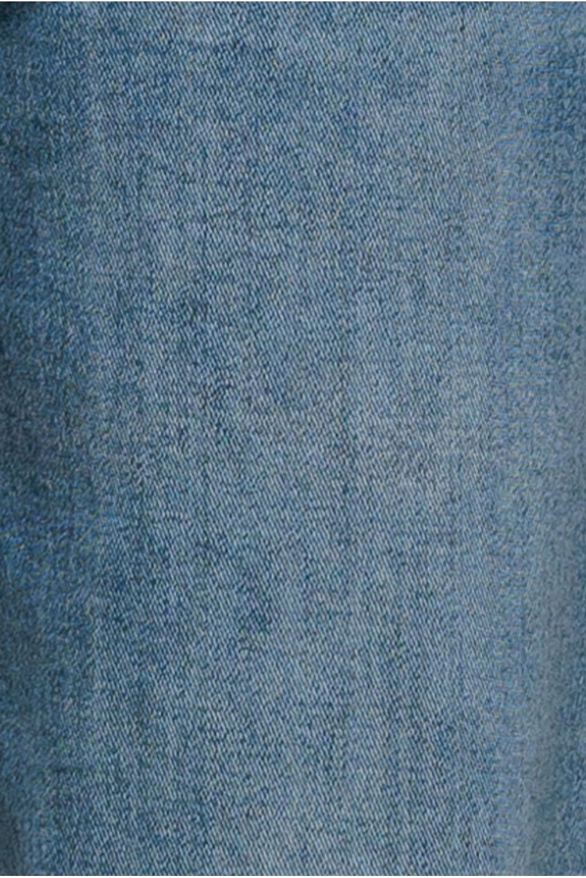 Straight Leg Stretch Denim Jeans - Blue TR390