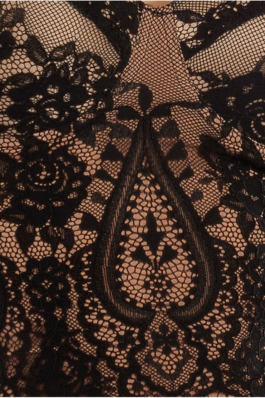 Embroidered Lace Corset T259