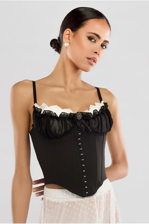 Front Fastened Milk Maid Corset by Goddiva