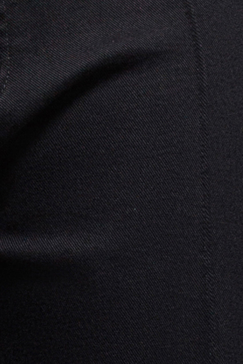 Wide Leg Stretch Denim Jeans - Black TR391