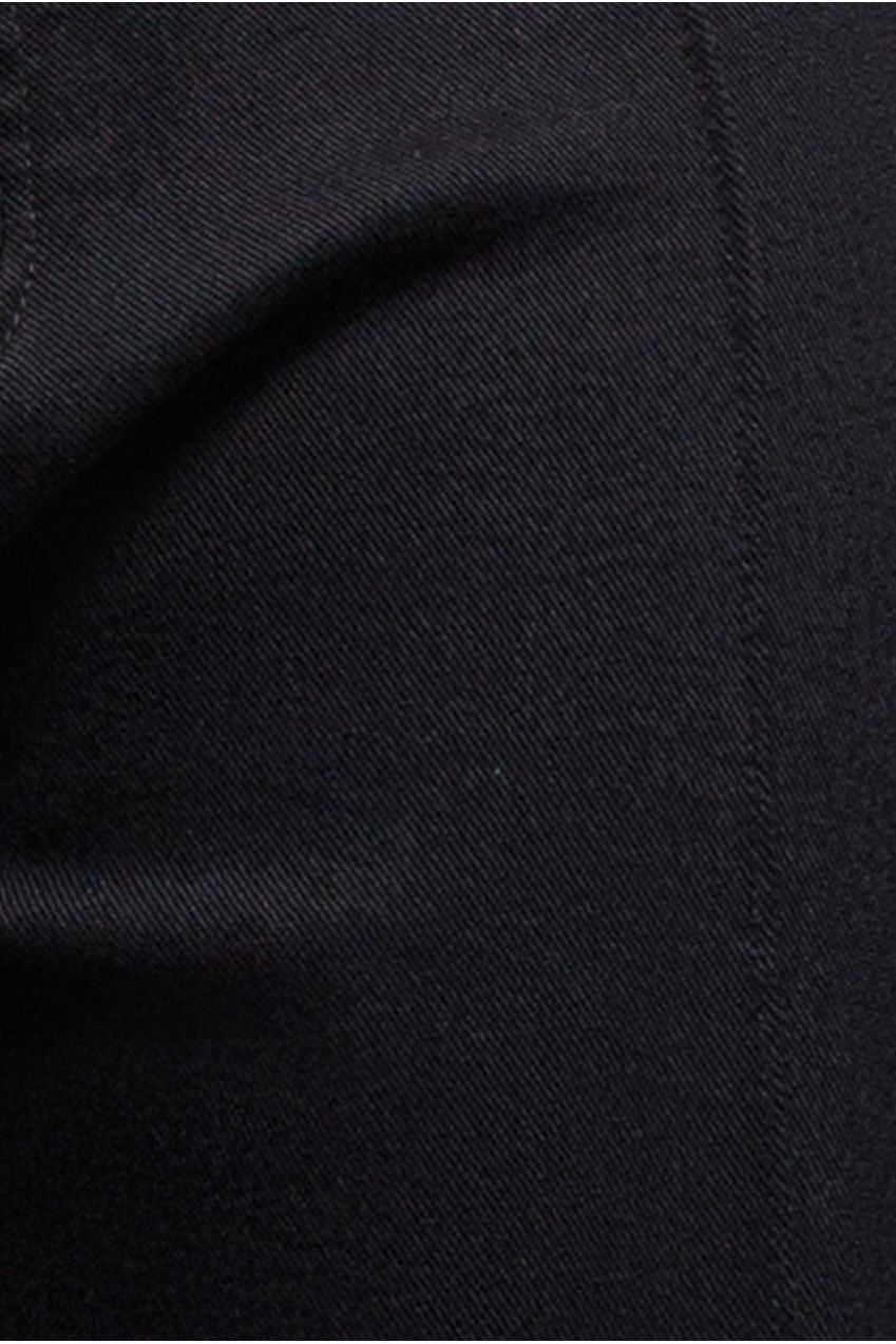 Wide Leg Stretch Denim Jeans - Black TR391