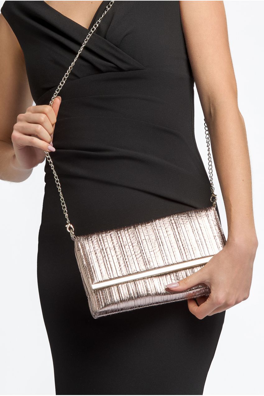 Pewter Pleated Clutch Bag ALTD3229