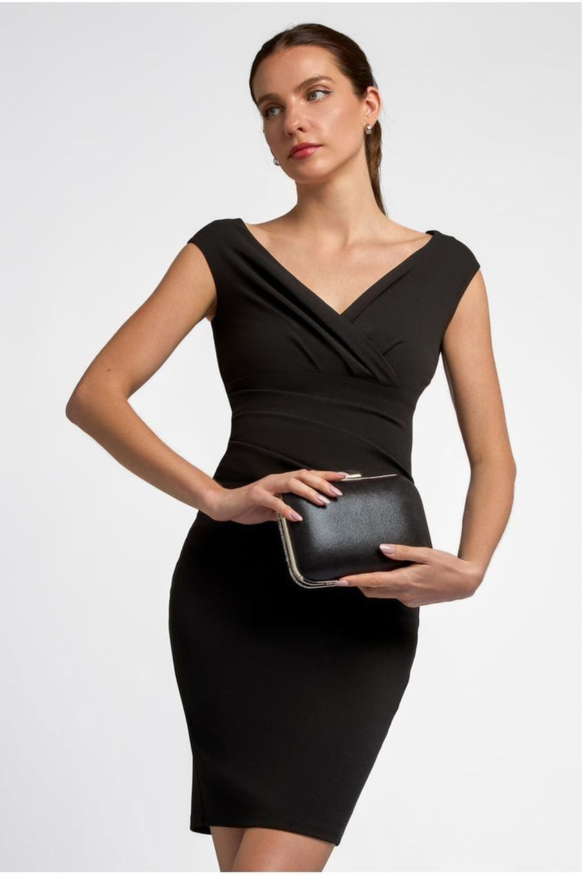 Black Diamante Clutch Bag ALTL861