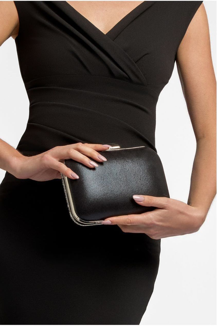 Black Diamante Clutch Bag ALTL861