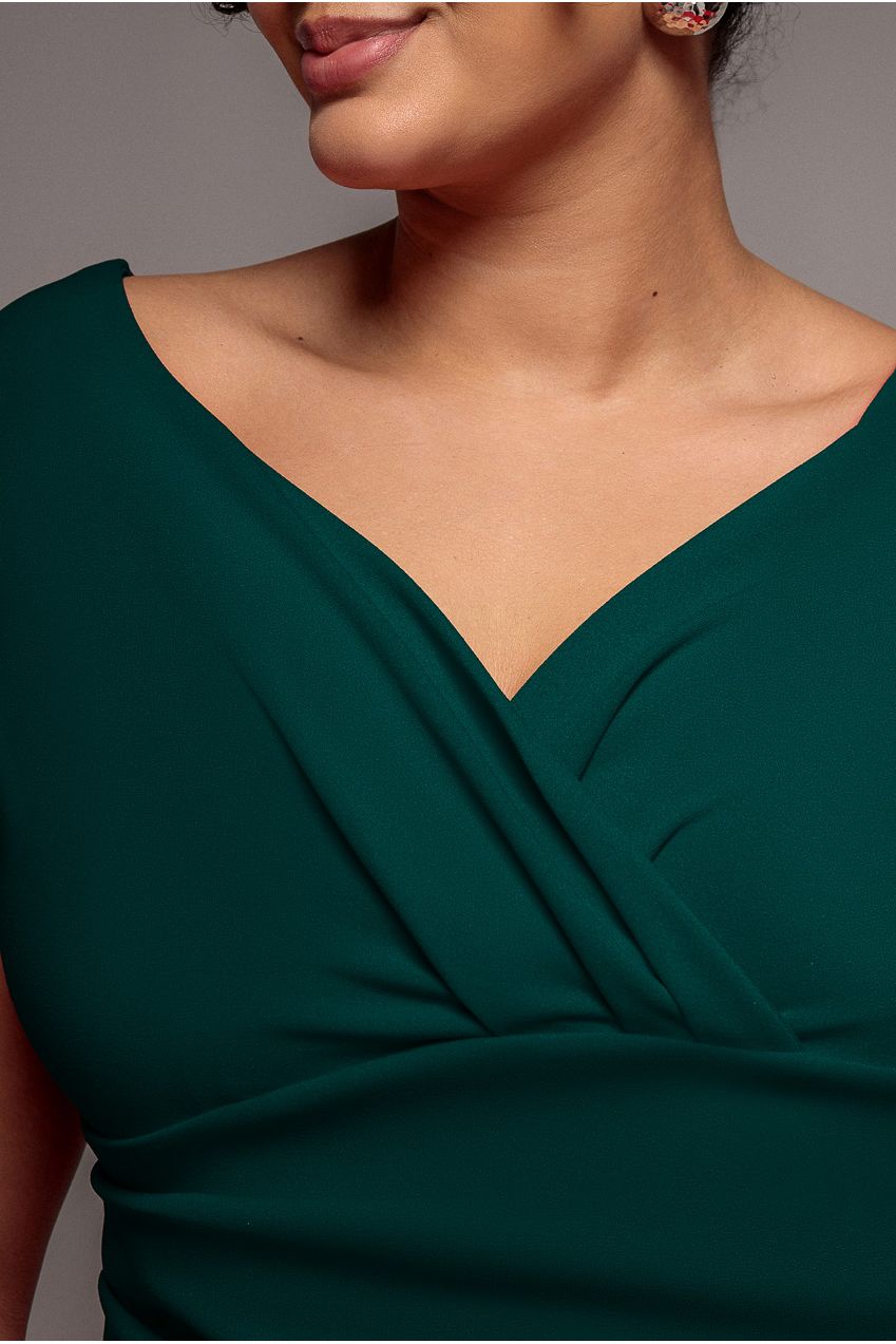 Bardot Scuba Jumpsuit - Emerald Green TR113P