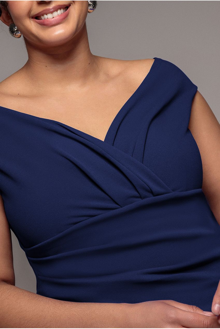 Bardot Scuba Jumpsuit - Navy Blue TR113P