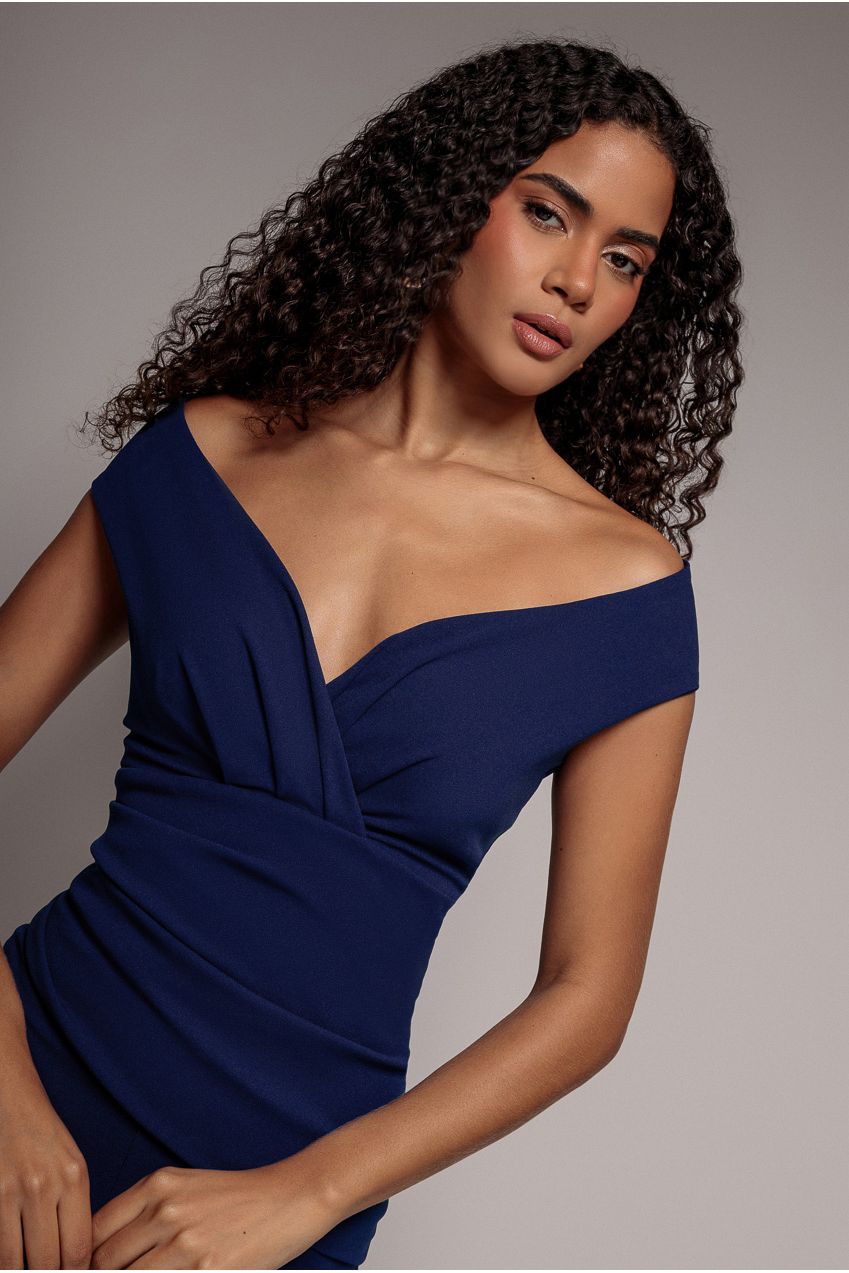 Bardot Scuba Jumpsuit - Navy Blue TR113B