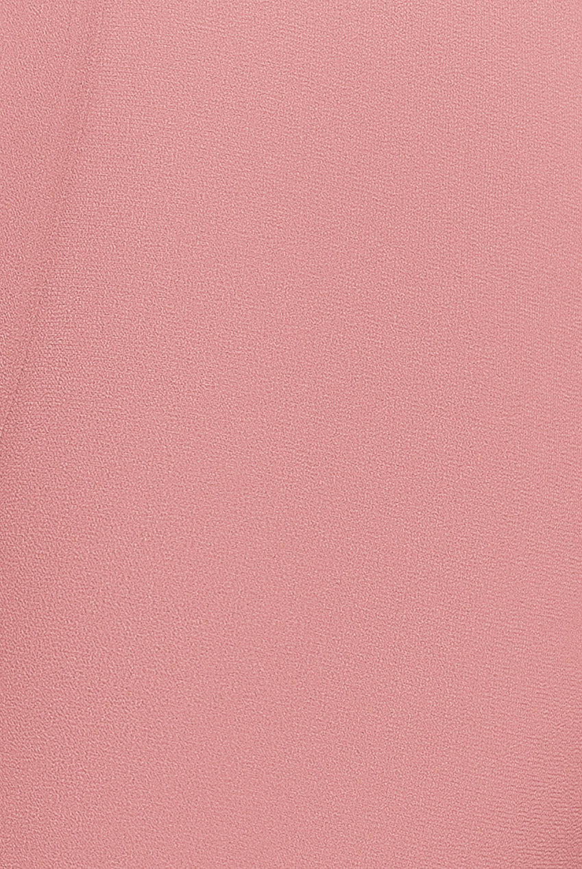 Chiffon Jumpsuit With Flutter Sleeves - Blush TR352