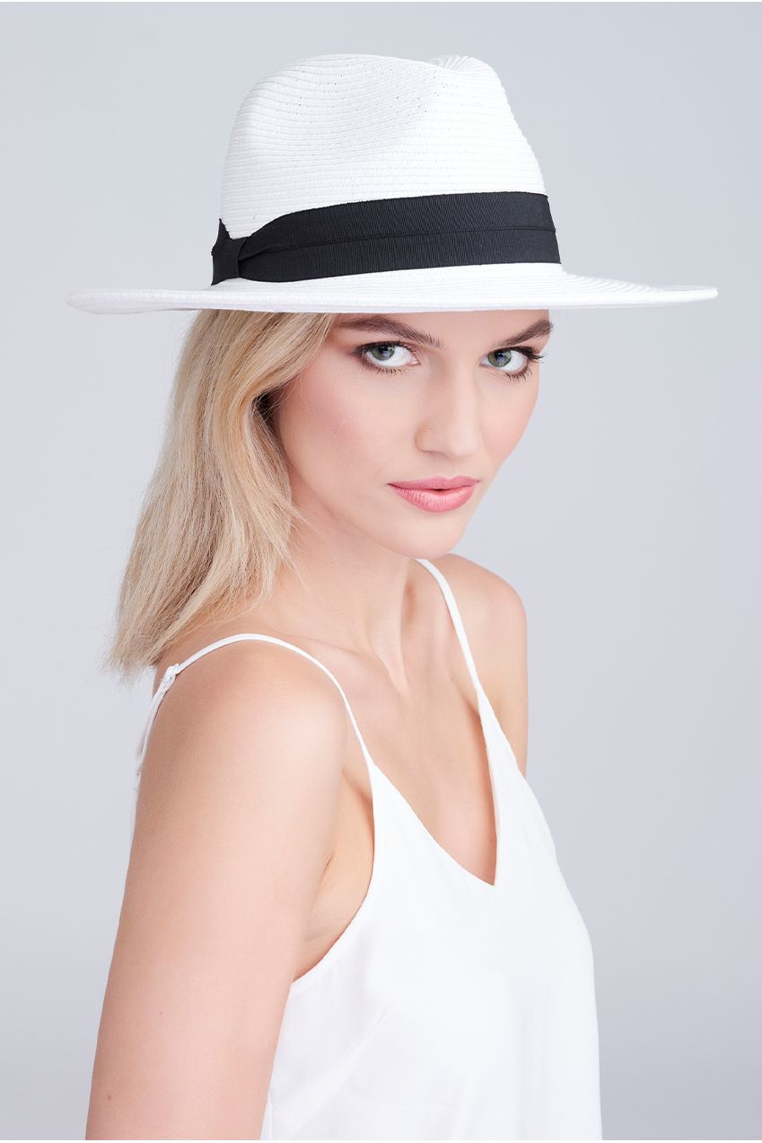 Tobago Hat - White/Black TOB001-WHI006-0