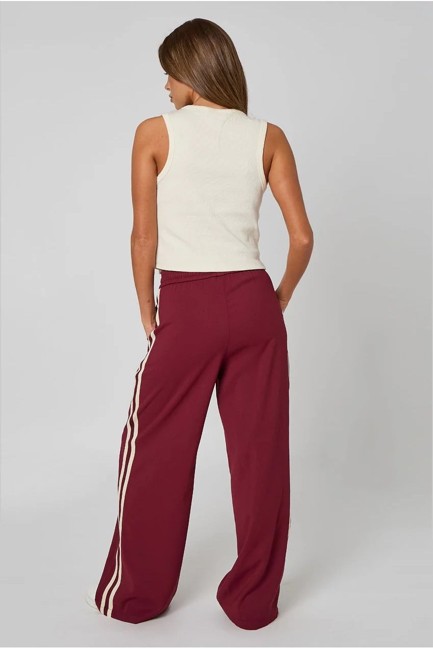 Burgundy Tapered Wide Leg Trouser 40TRS37890-c67