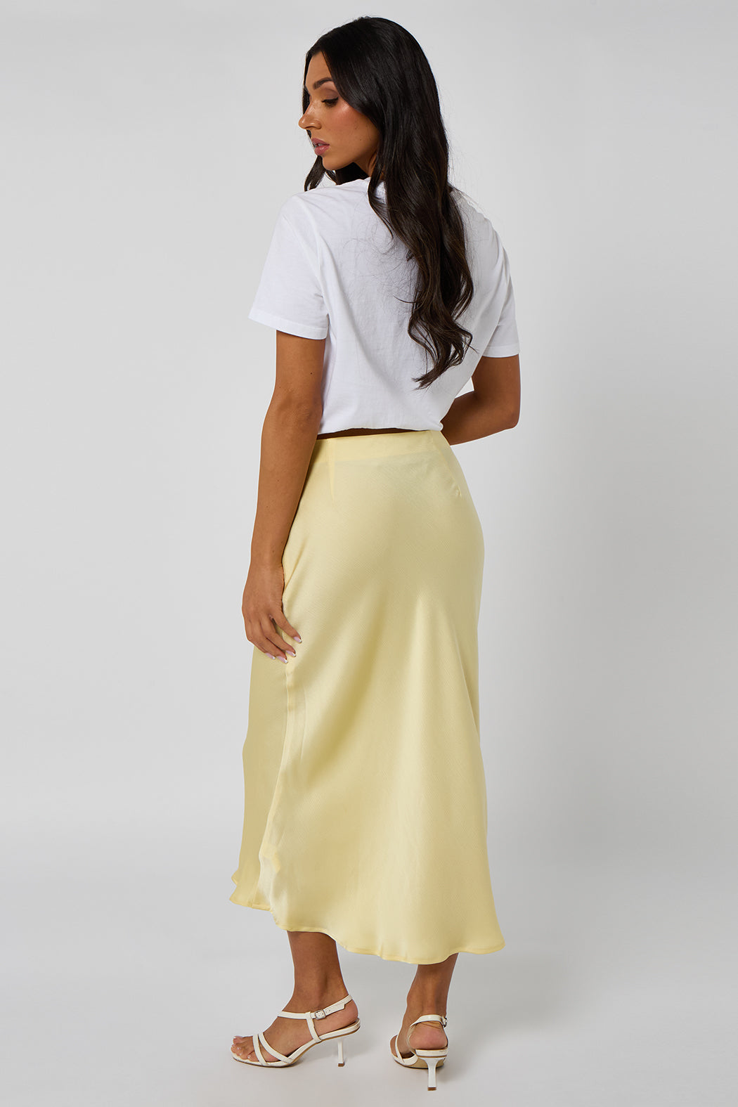 Lemon Midi Skirt With Texture 40SKT36930-c88