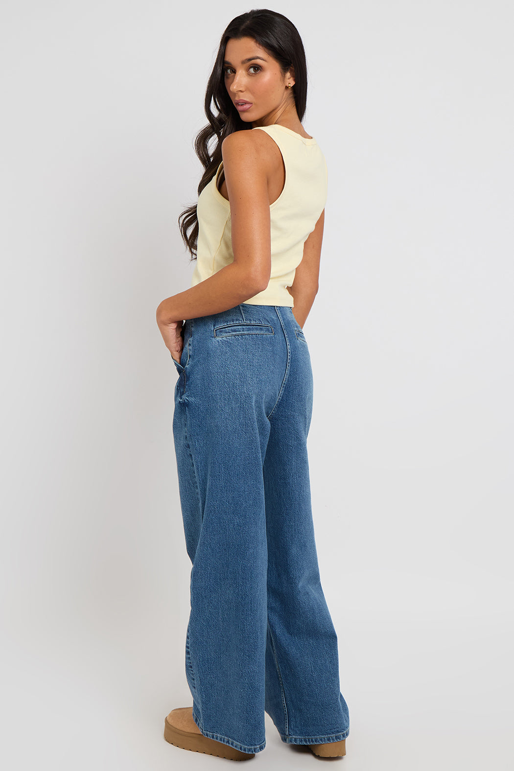 Lemon Sleeveless Button Front Top 40TOP37267-c88