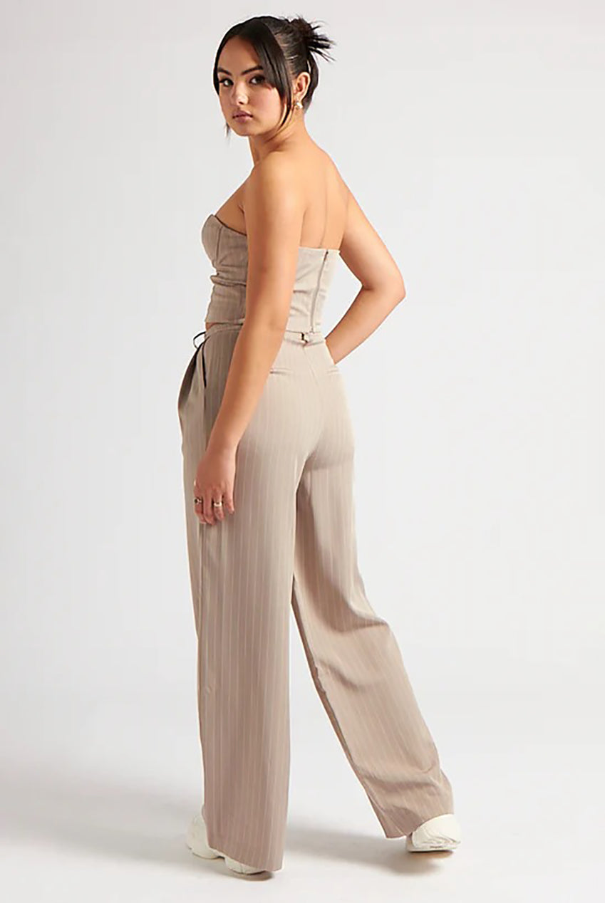 Stripe Tailored Corset Top 40TOP31529-C21