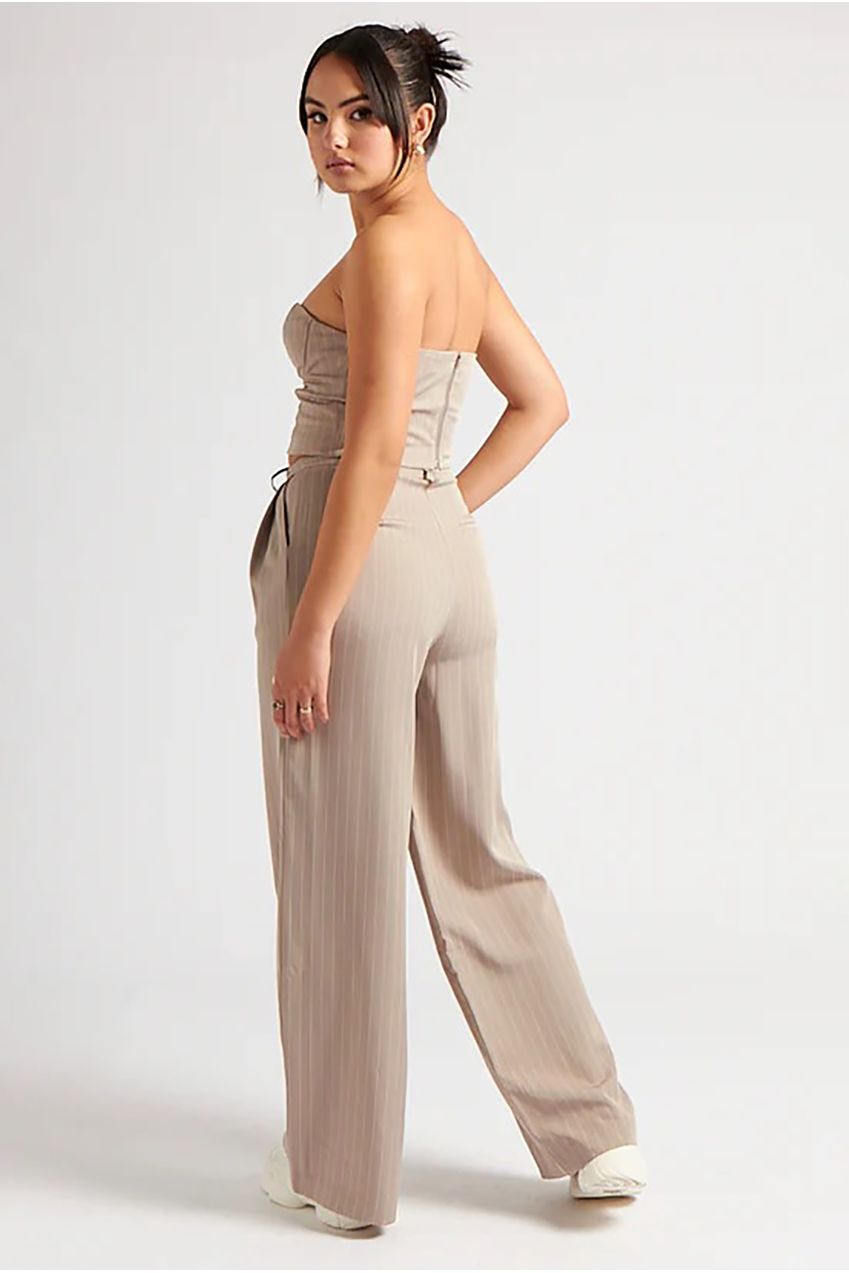 Stripe Tailored Corset Top 40TOP31529-C21