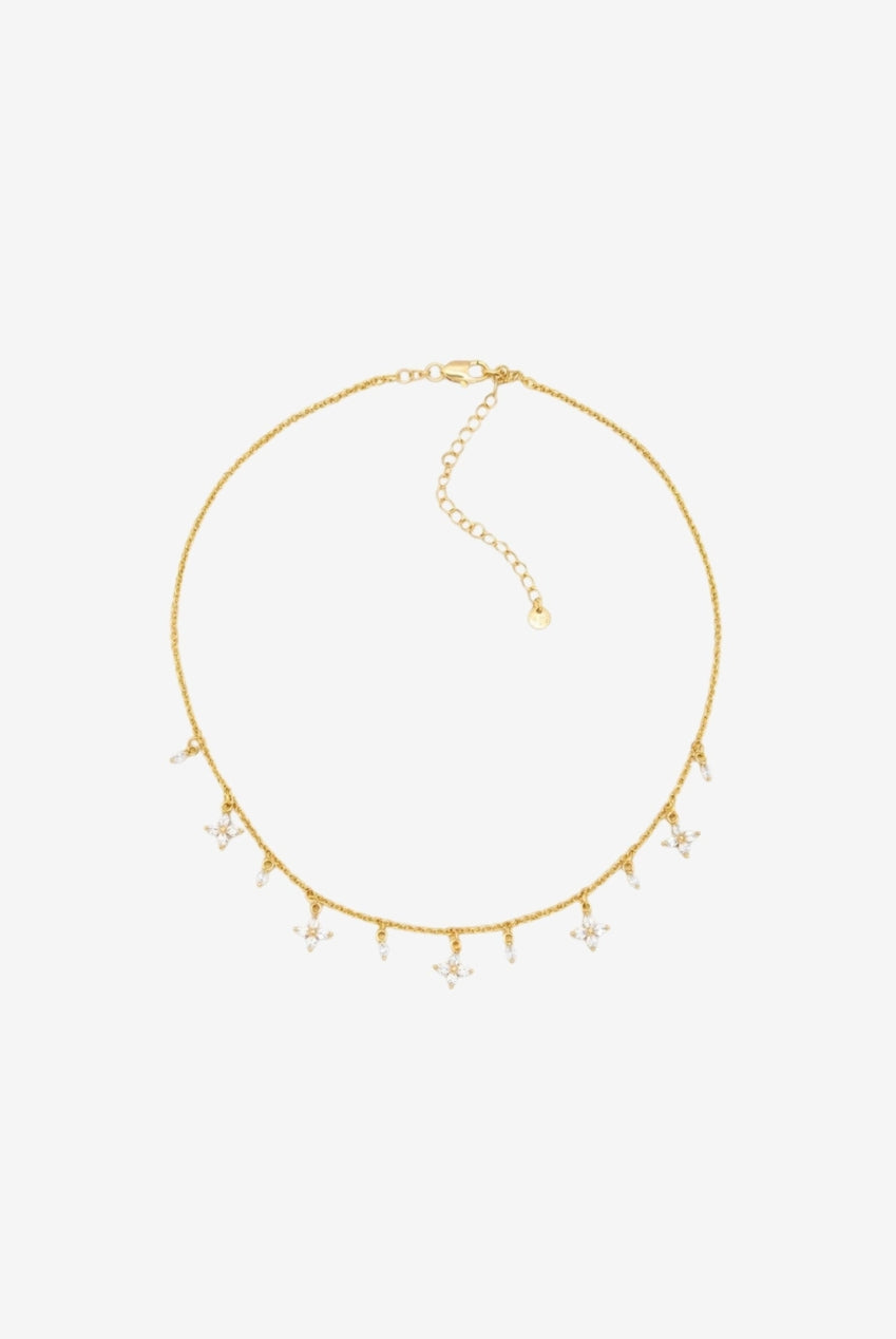Kinmokusei Gold Floral Necklace US01-10239