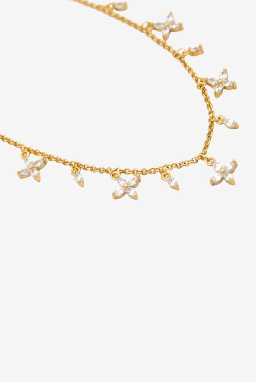 Kinmokusei Gold Floral Necklace US01-10239