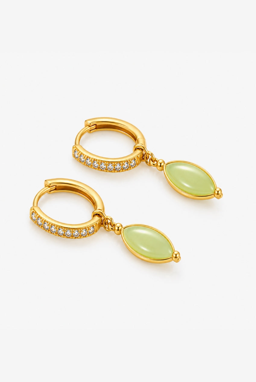 Nekomeishi Green Cats Eye Earrings US01-10505