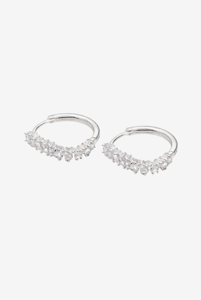 Nami Silver Stone Wave Earrings US01-10635