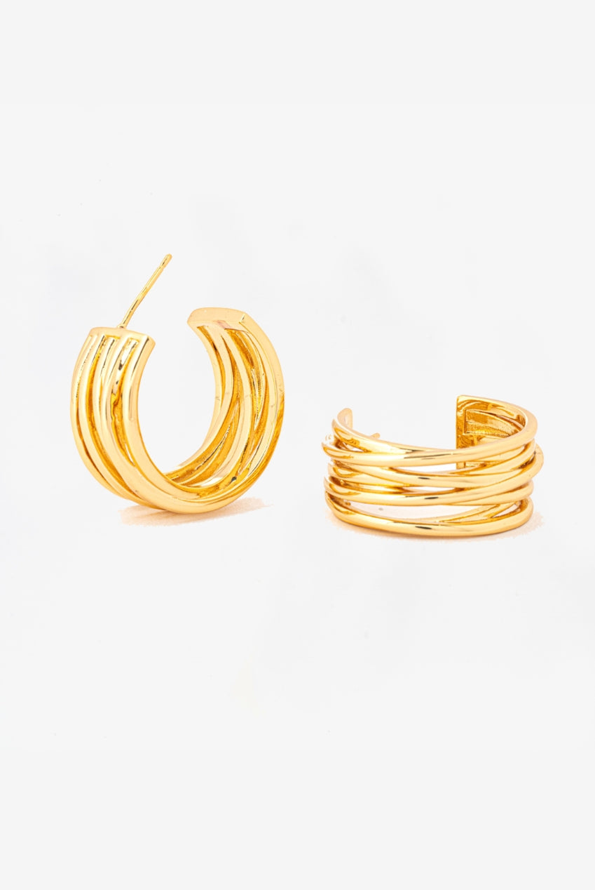 Nami Gold Twist Earrings US01-10734
