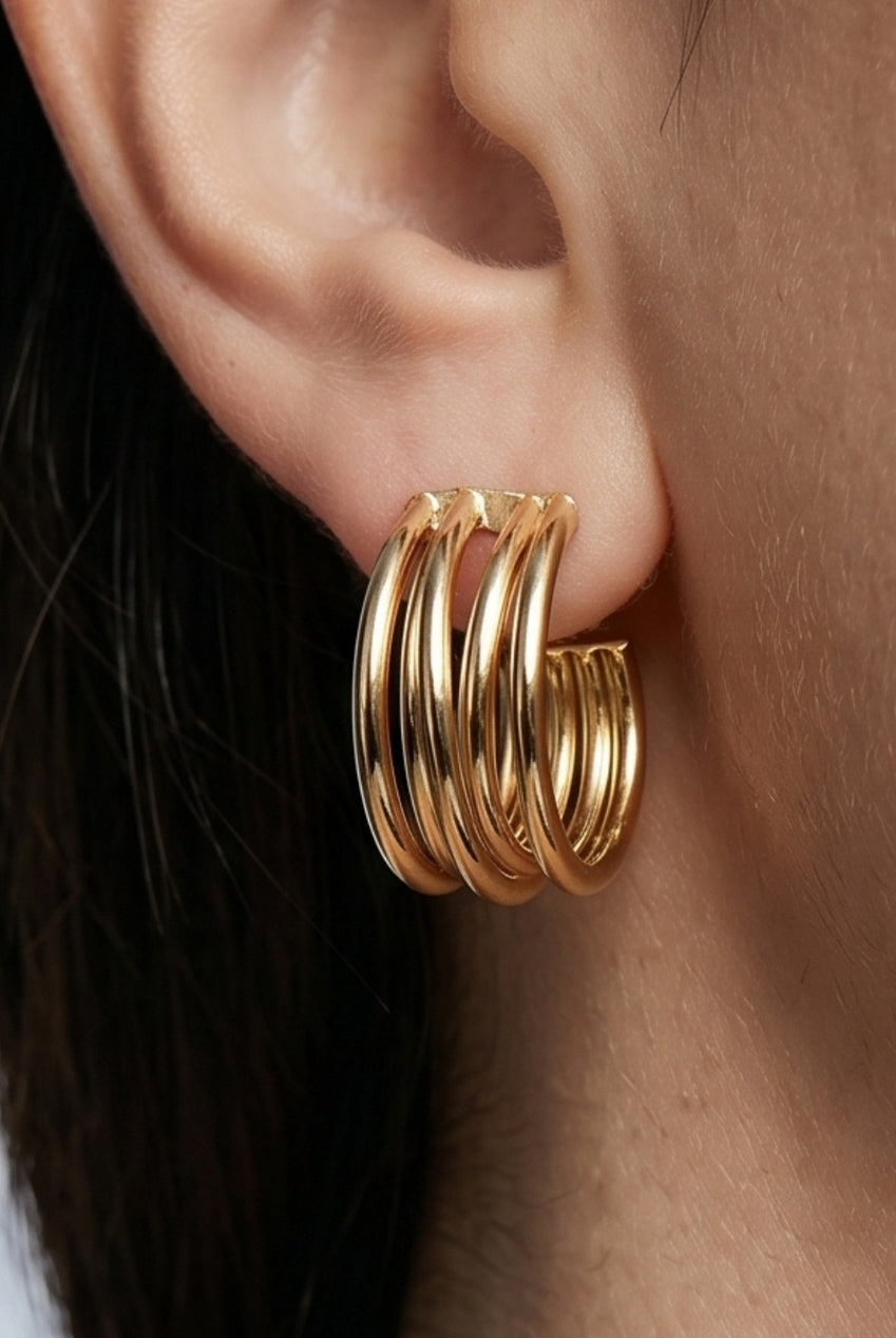 Nami Gold Twist Earrings US01-10734