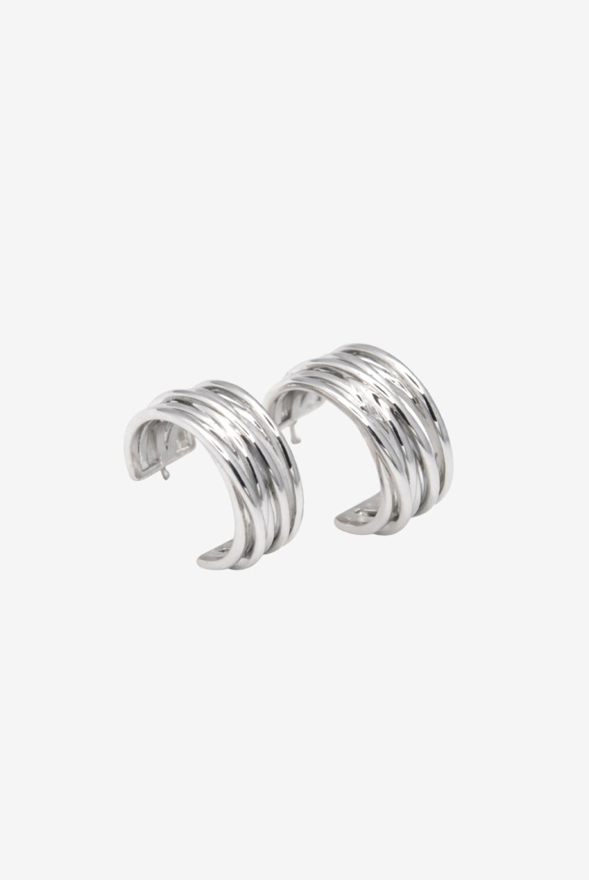 Nami Silver Twist Earrings US01-10741