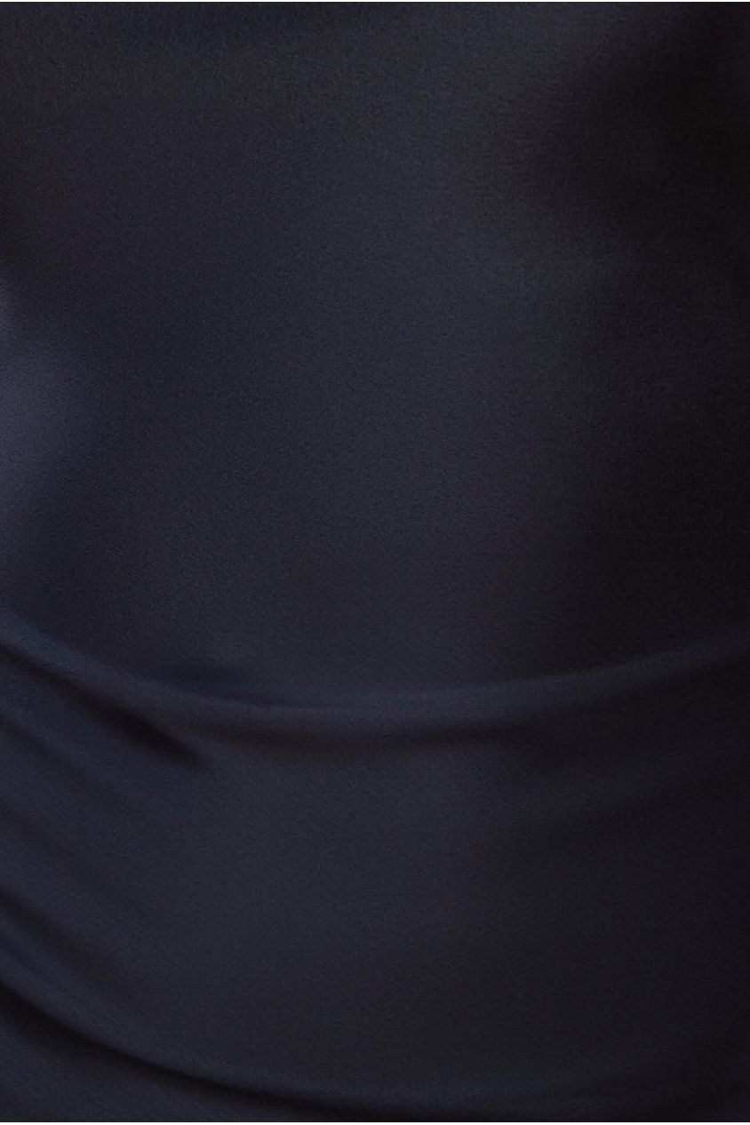 Cowl Neck Satin Slip Cami Midi Dress UTSS19012