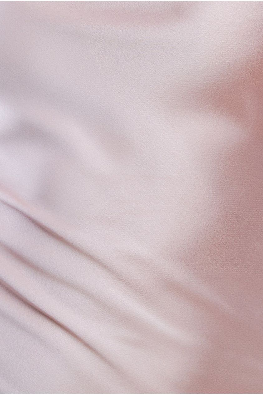 Cowl Neck Satin Slip Cami Midi Dress UTSS19012