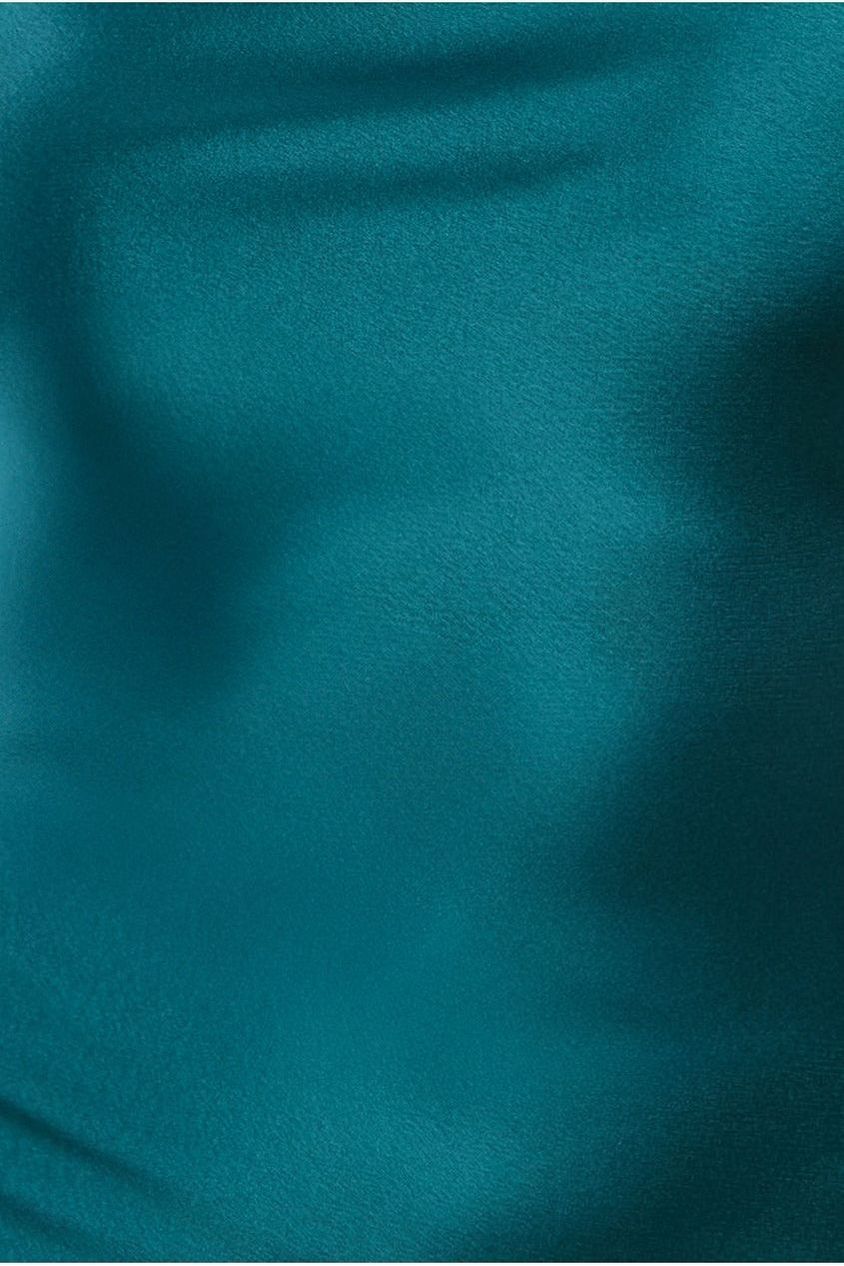 Cowl Neck Satin Slip Cami Midi Dress UTSS19012