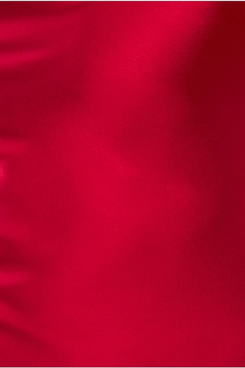 Cowl Neck Satin Slip Cami Midi Dress UTSS19012