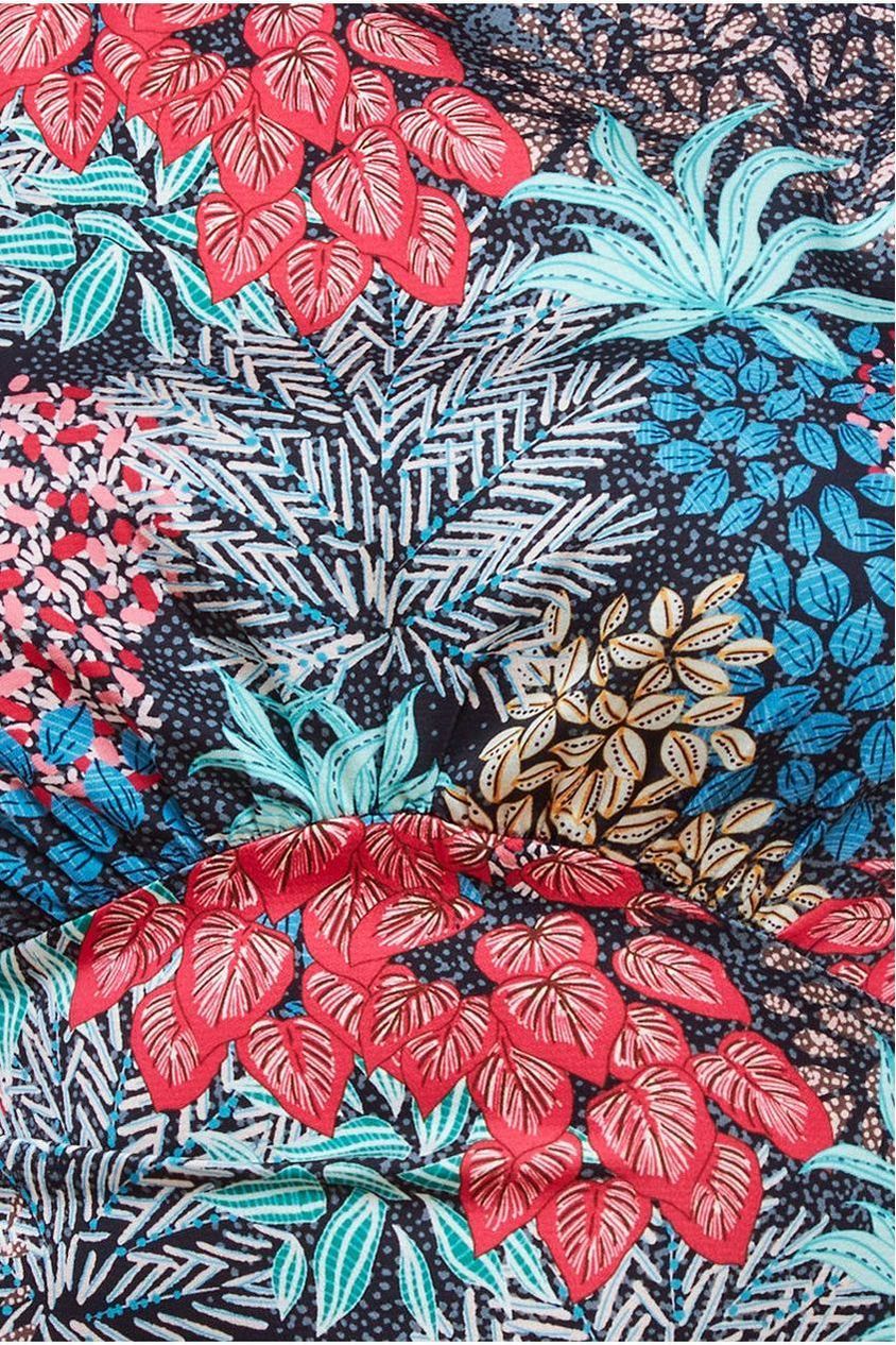 Floral Print Midi Dress With Short Sleeve UTSS23011