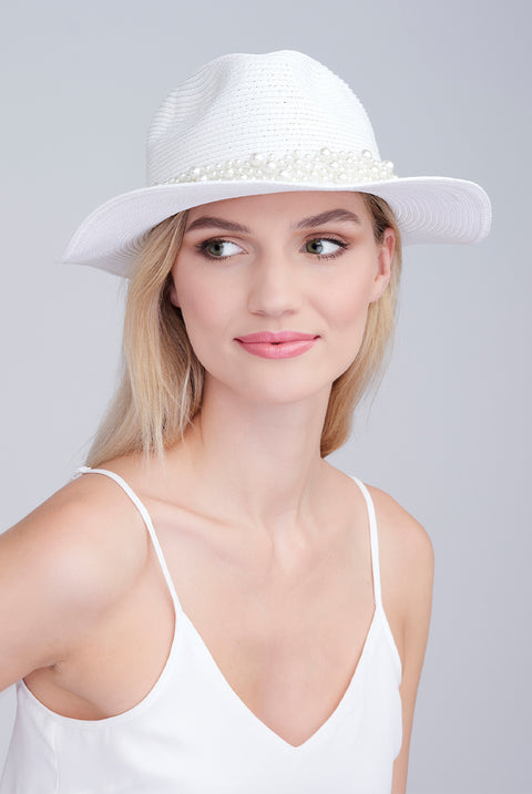 Verity Hat - White by Pia Rossini