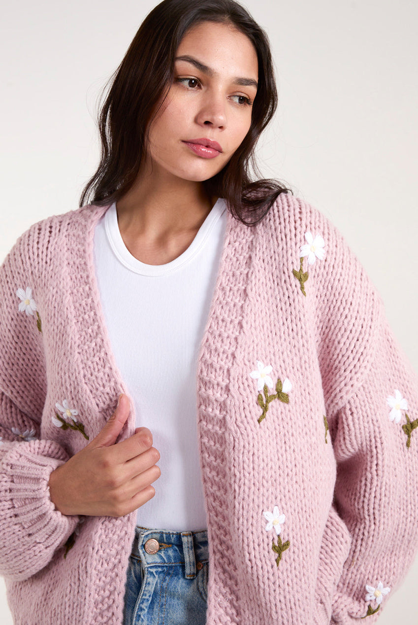 Flower Embroidery Detailed Cardigan WF5426BV020