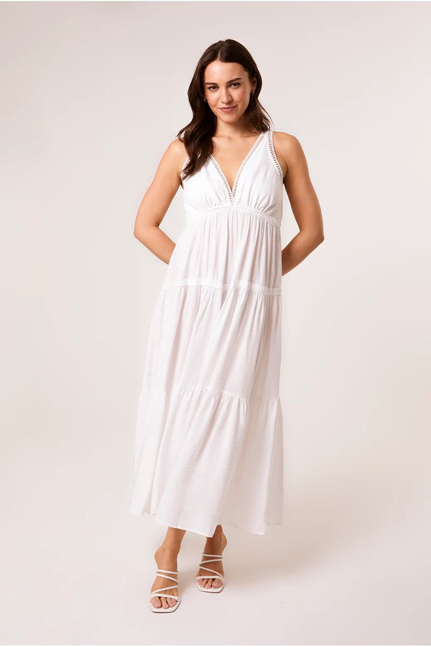 Maxi V Neck Dress WF5463BV014A