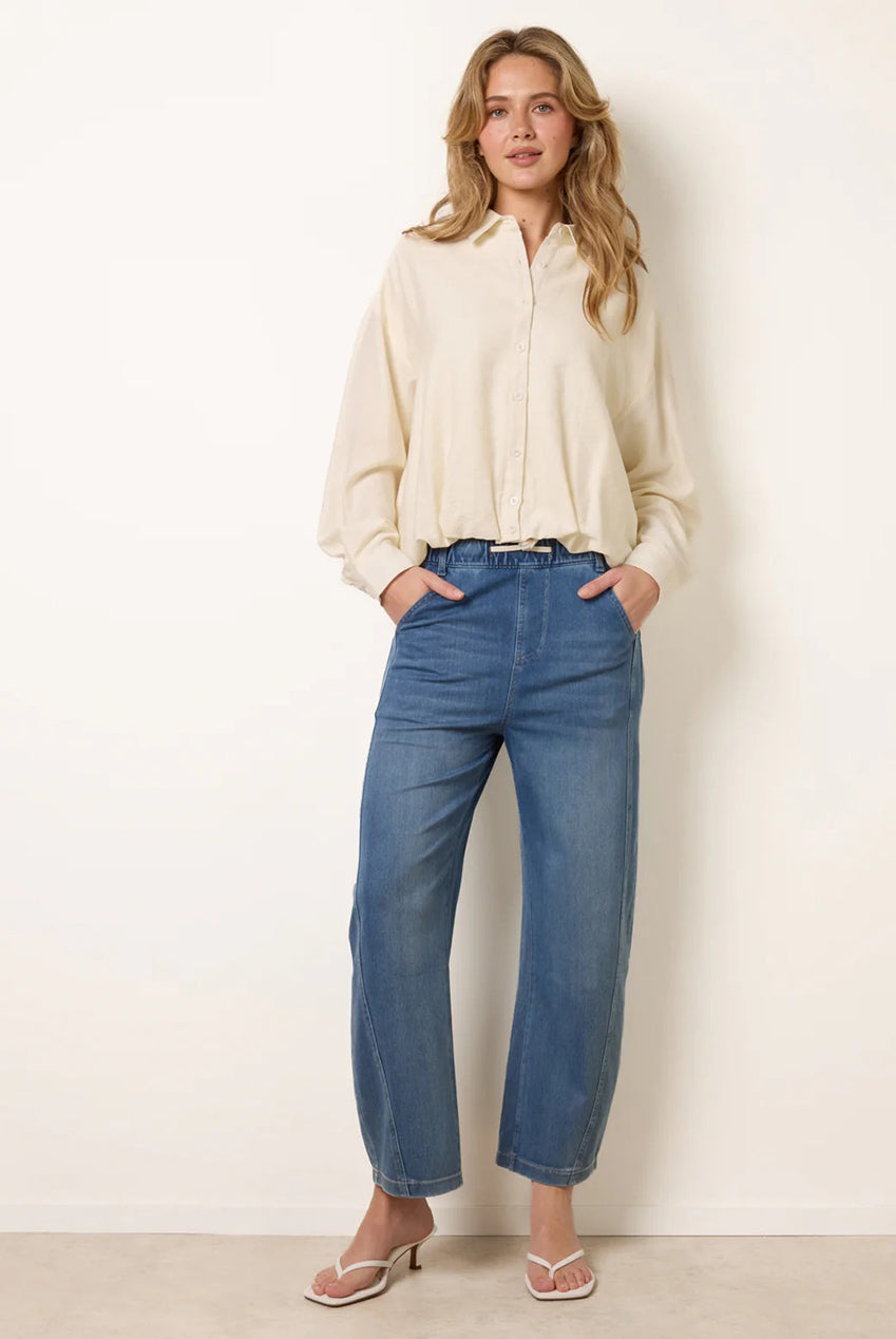 Relaxed Button-Up Shirt WF5780BV014