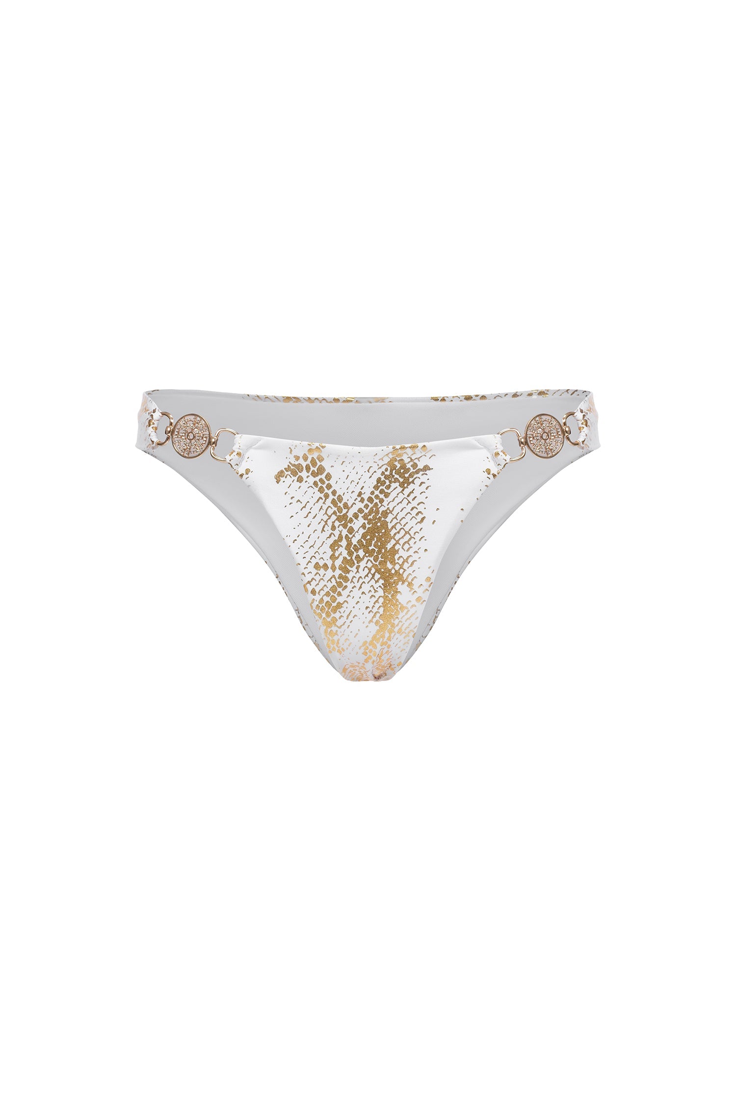 Rina Halter Sleeveless Diamond Gold Stamping Bikini Y250201578