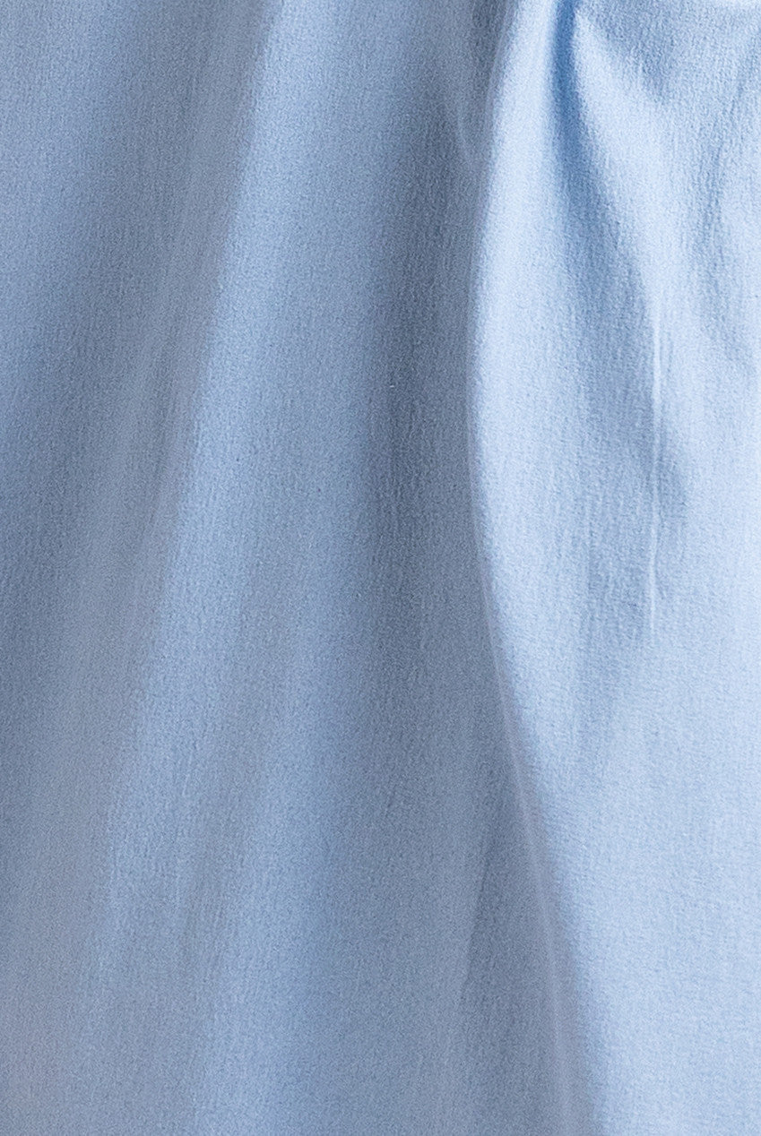 Denim Flared Midi Shirt Dress - Sky Denim DR4119