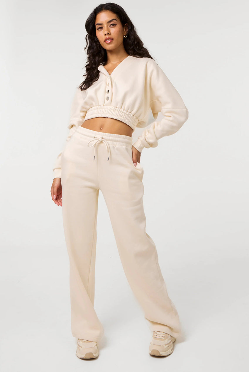 Fleece Lined Cropped Hoodie AW26004P013
