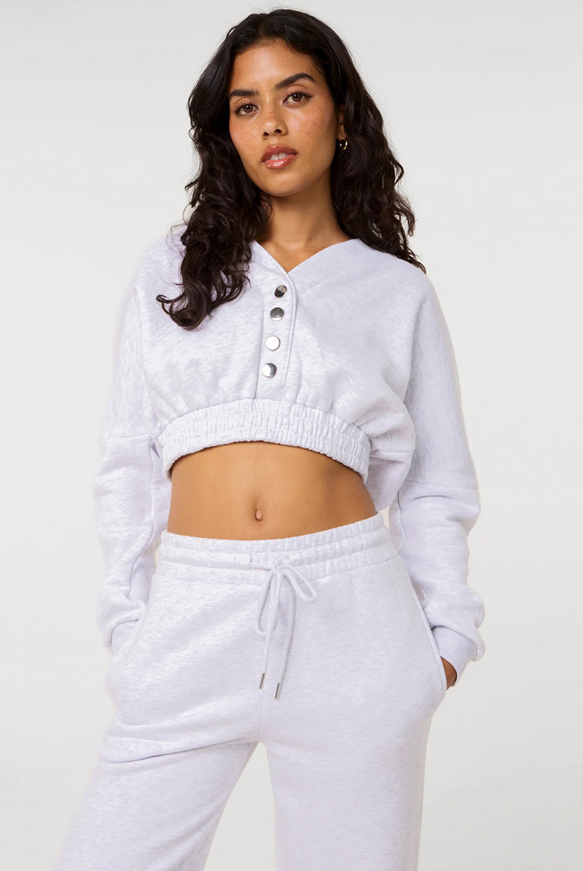Fleece Lined Cropped Hoodie AW26004P268