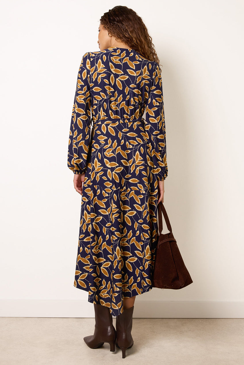 Asymmetric Wrap Midi Dress AW26007B008