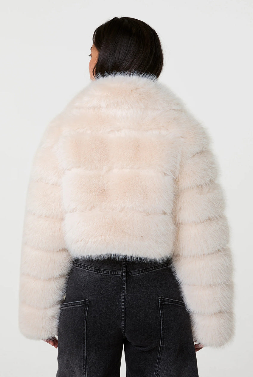 Faux Fur Cropped Coat AW26018P013