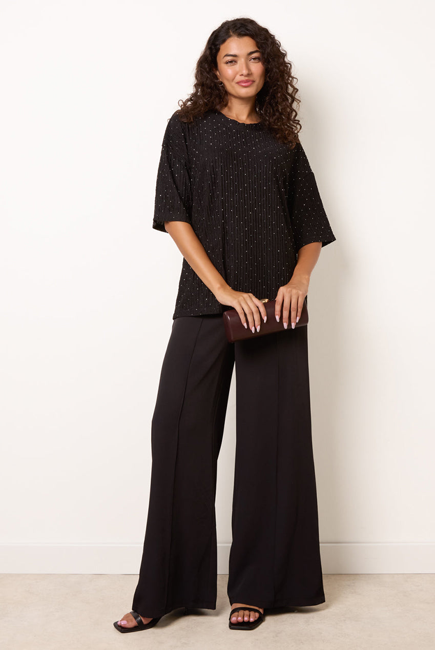 Diamante Textured Top AW26026B003
