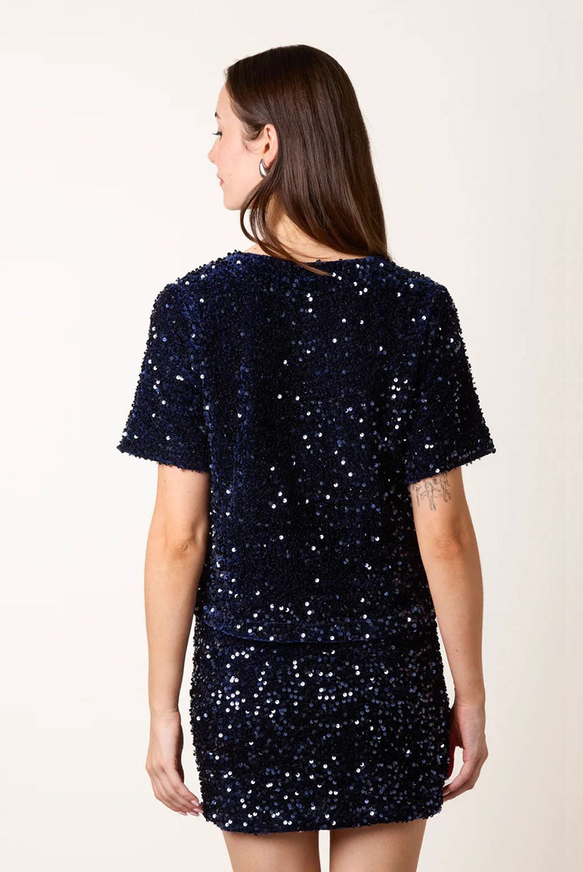 Velvet Sequin Tee AW26058B008
