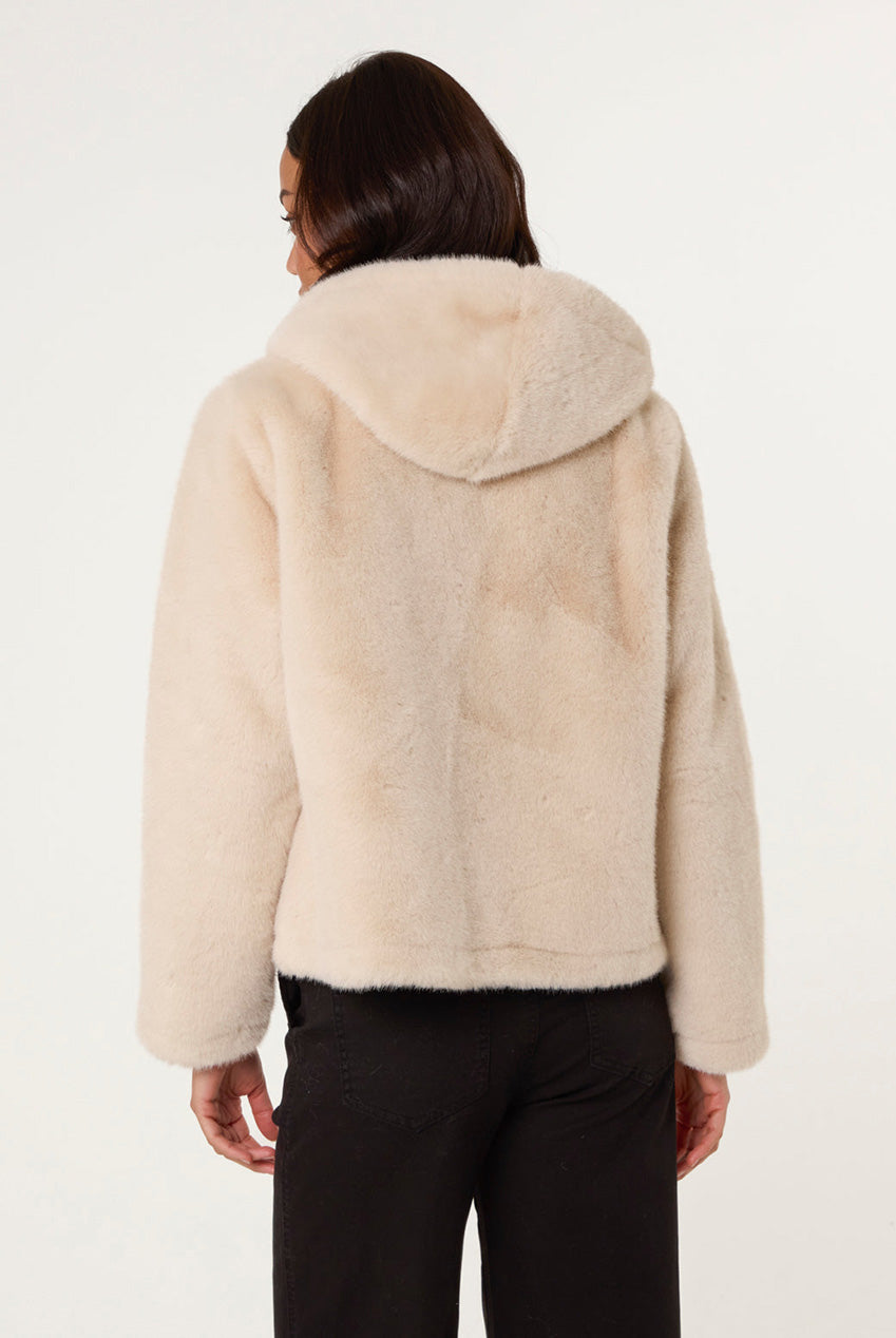 Faux Fur Hooded Jacket BV2513039