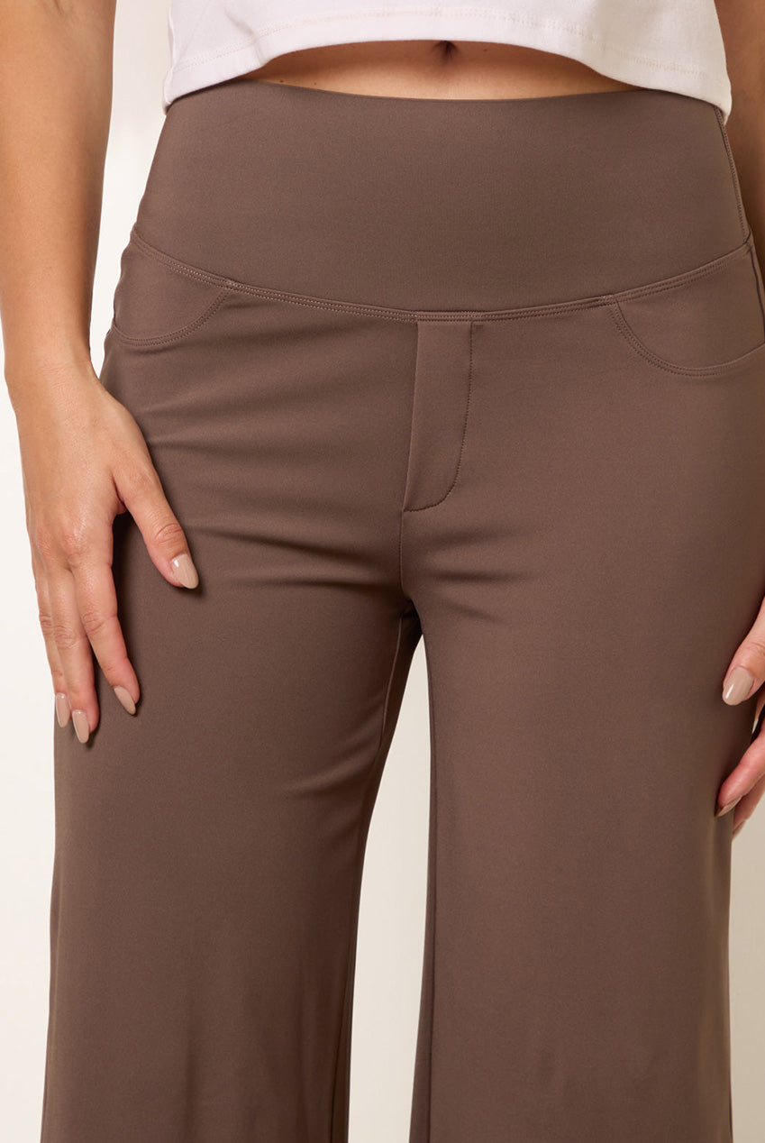 Wide Leg Soft Touch Trousers With Stretch BV261204030
