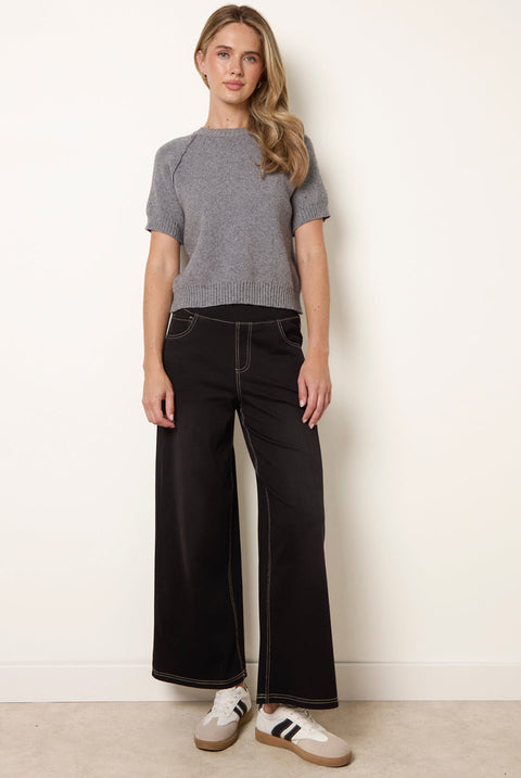 Multi Stretch Deep Waistband Trousers by Blue Vanilla